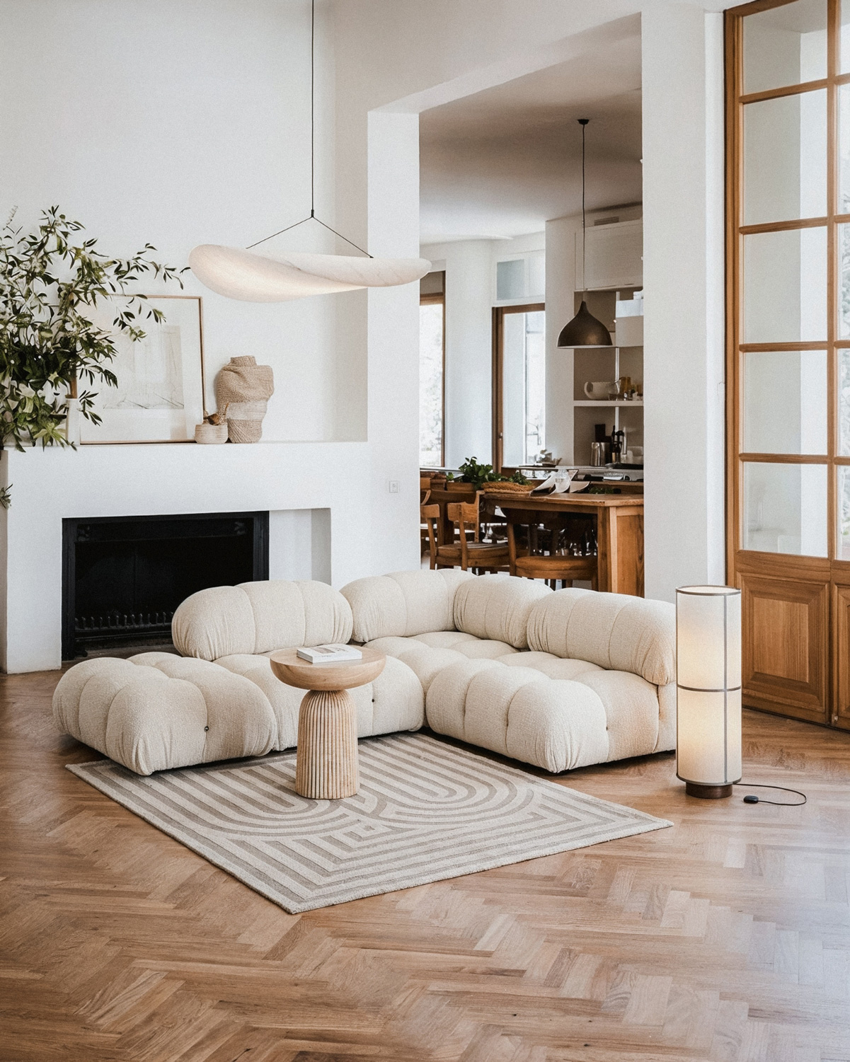 AI interior design variations for different styles