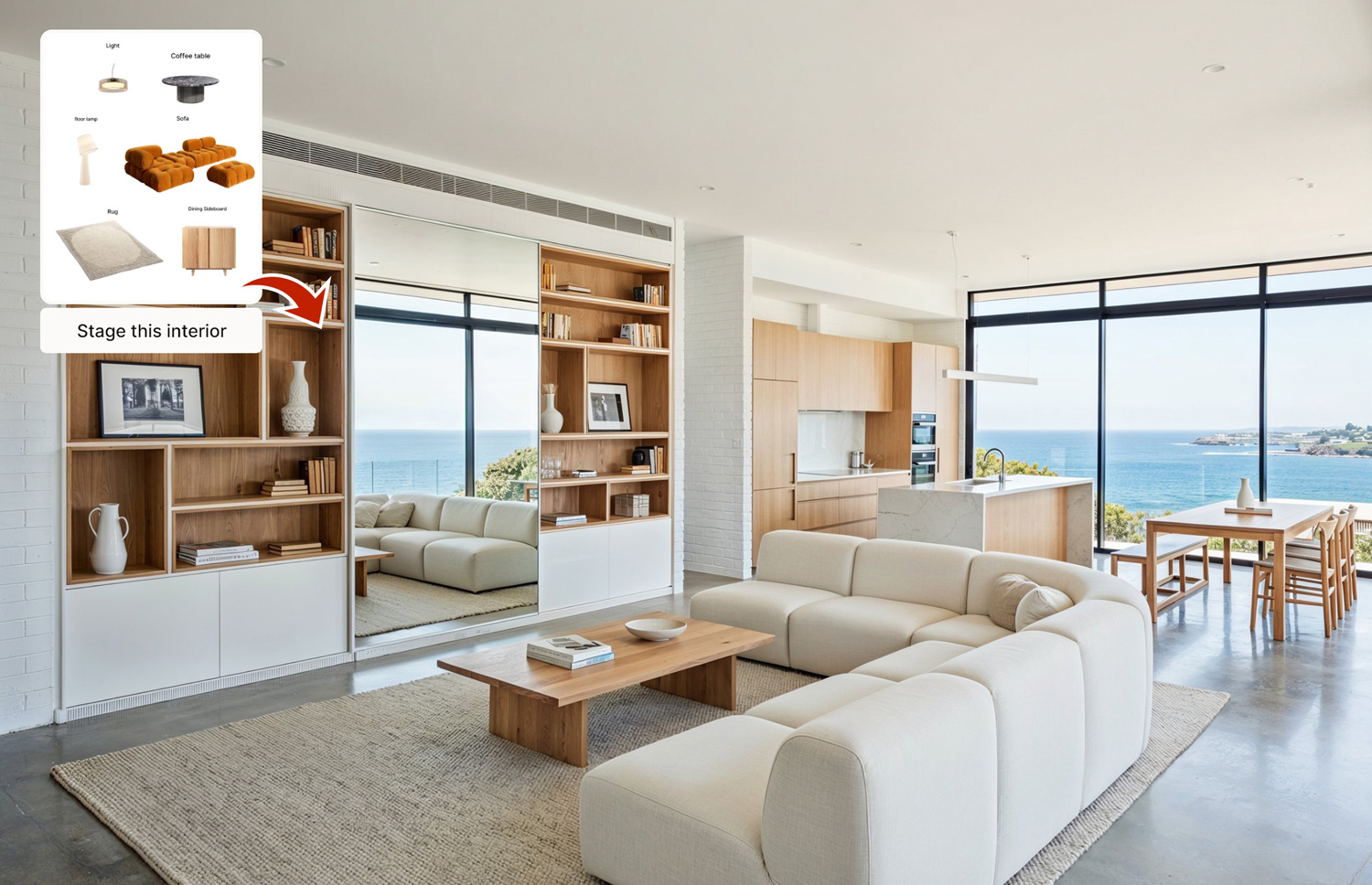 Consistent interior design visuals generated with AI