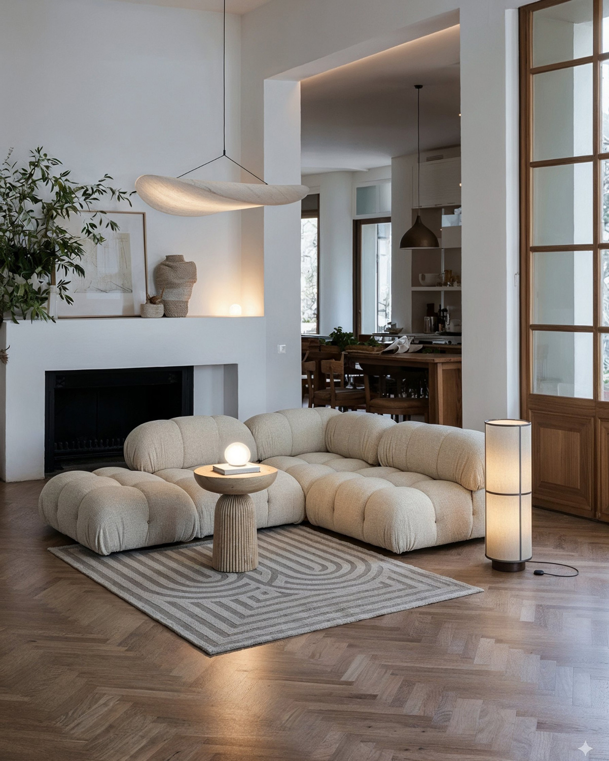 Fast AI interior render from rough 3D model