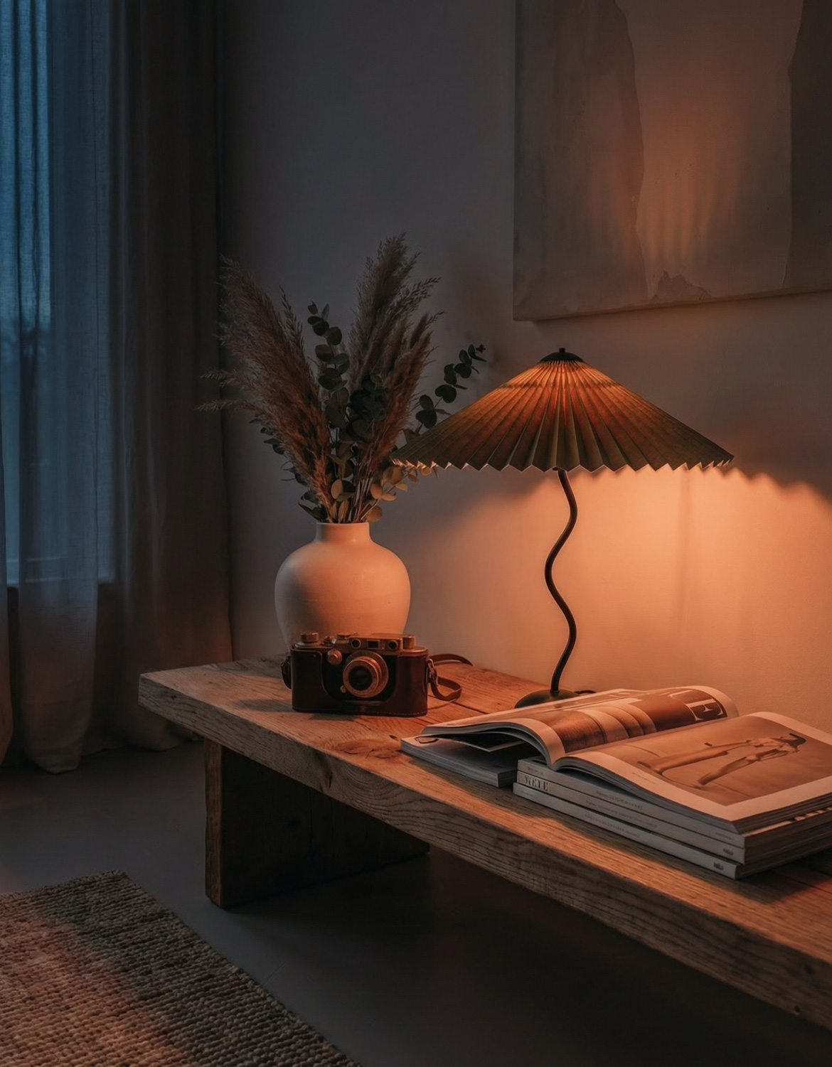 Interior restyling based on moodboard using AI