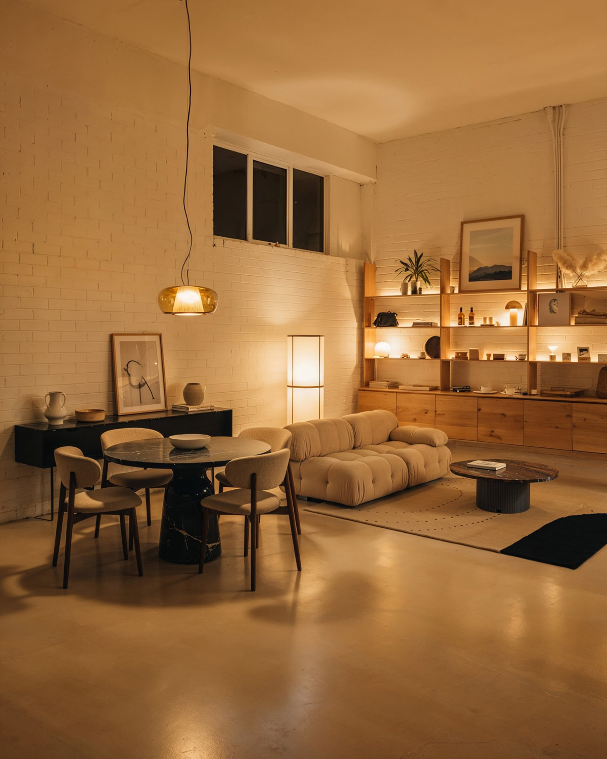 Photorealistic interior render generated with AI