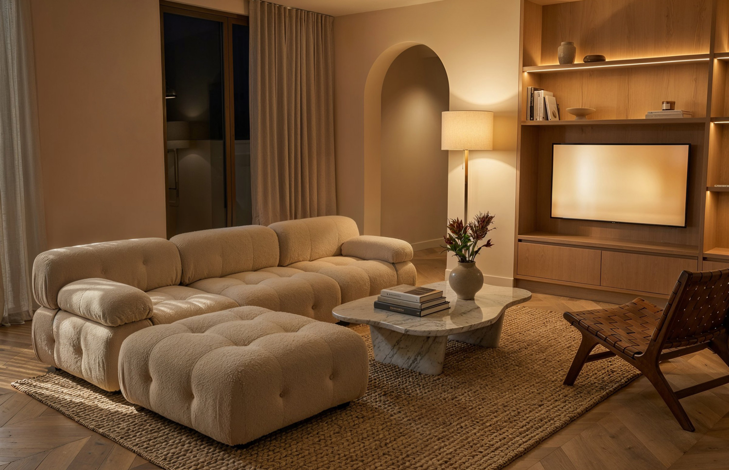 Furniture brand visual created with AI rendering